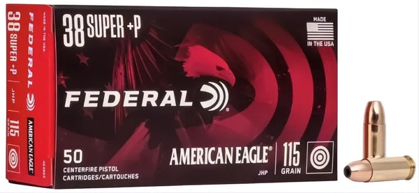 Federal 38 SUPER 115GR HP AMERICAN EAGLE