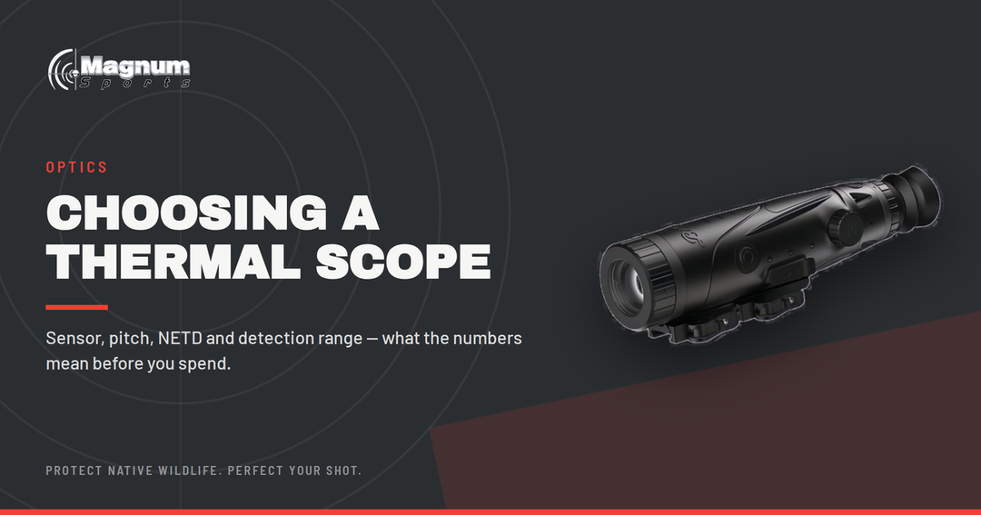 Burris thermal riflescope — Magnum Sports guide to choosing a thermal scope, sensor resolution, NETD and detection range