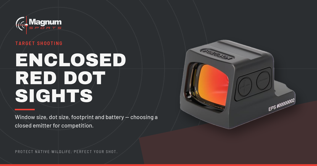 Holosun EPS enclosed red dot sight — Magnum Sports guide to choosing an enclosed red dot for competitive pistol shooting