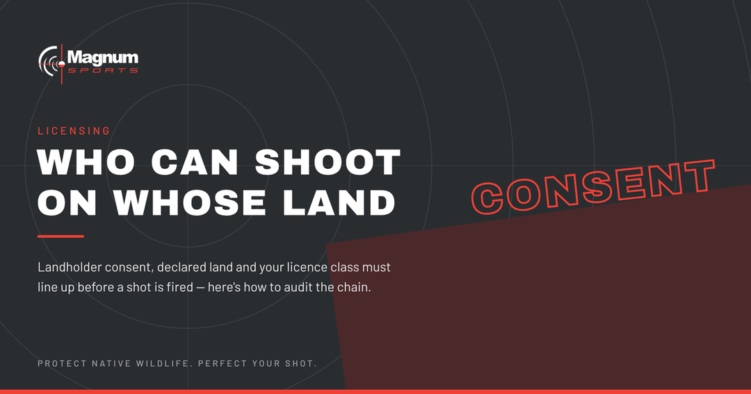 Feral Animal Control: Who Can Shoot on Whose Land — Magnum Sports on landholder consent, declared land and licence class