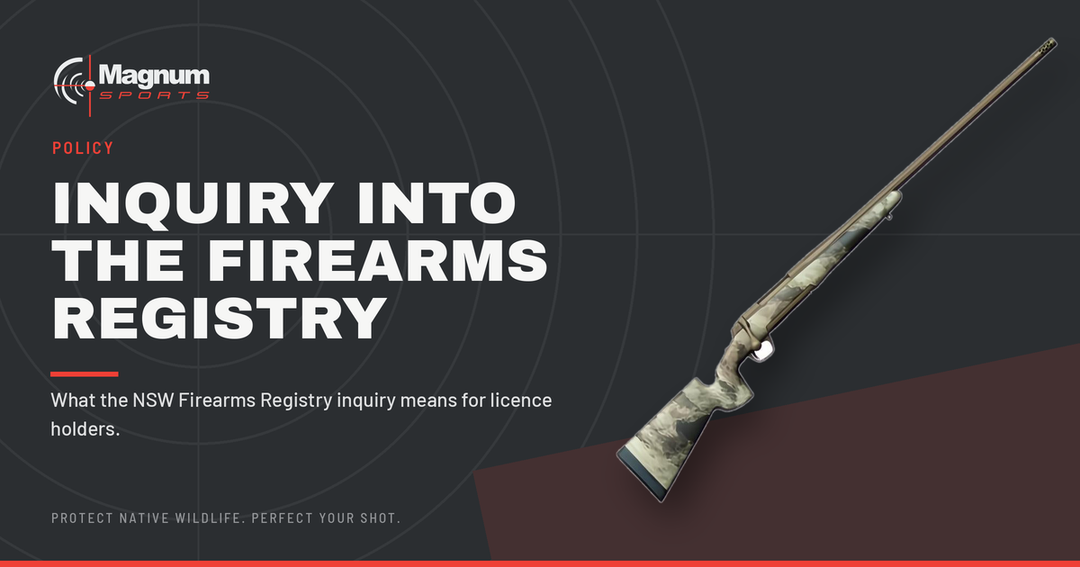 Browning X-Bolt McMillan rifle — Magnum Sports on the inquiry into the NSW Firearms Registry