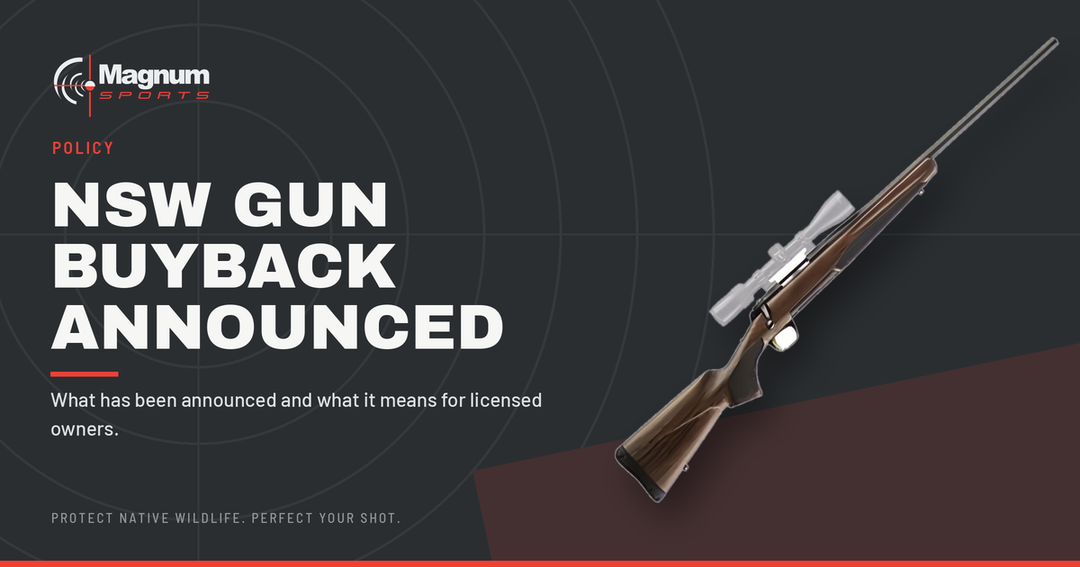 Bolt-action hunting rifle — Magnum Sports update on the NSW gun buyback announcement