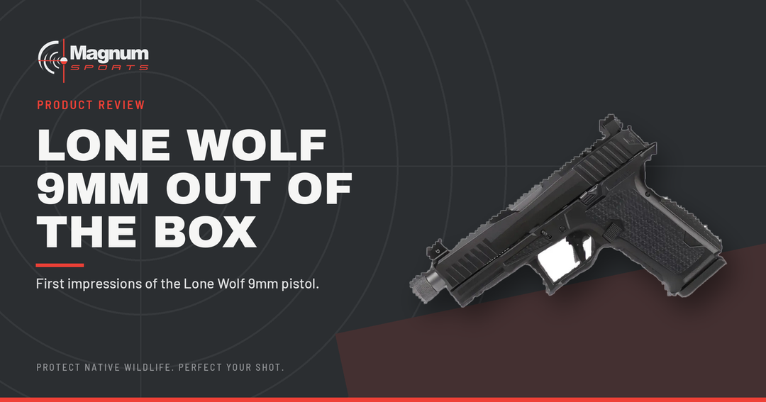 Lone Wolf 9mm pistol — Magnum Sports out-of-the-box review