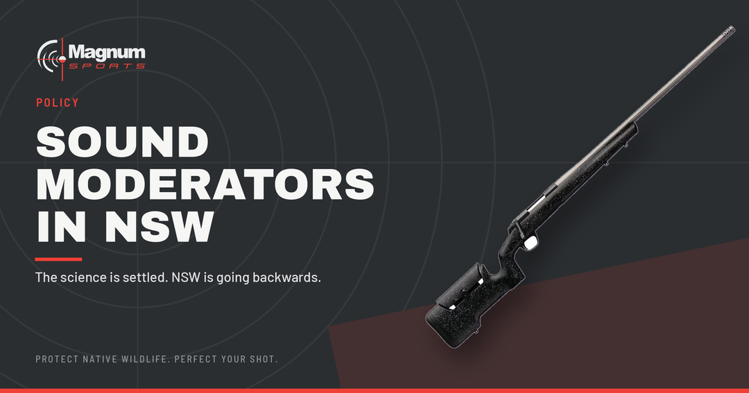 Browning X-Bolt Max LR rifle — Magnum Sports on sound moderators and NSW policy