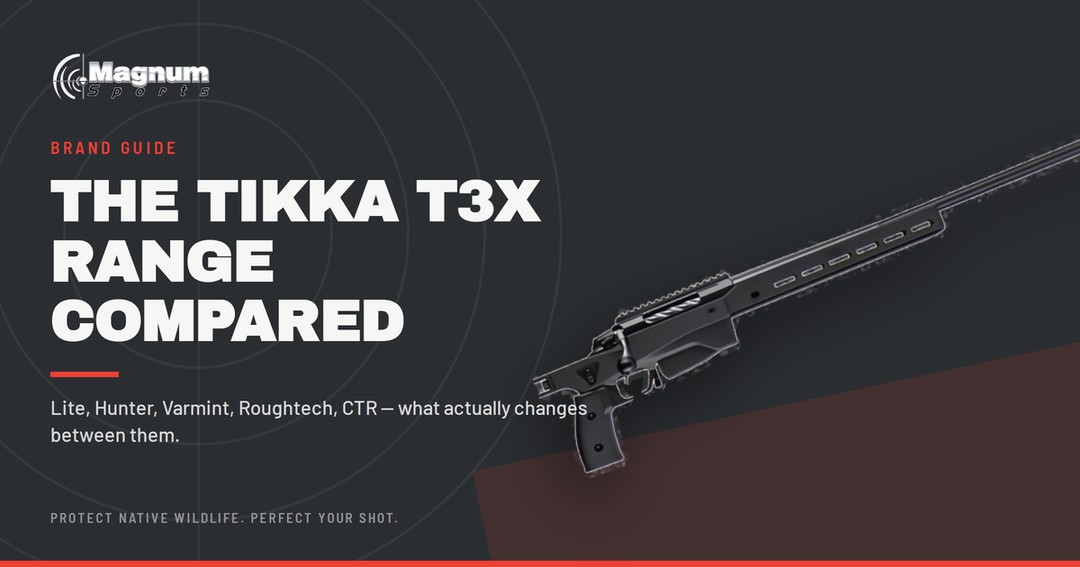 Tikka T3x rifle — Magnum Sports comparison of the Tikka T3x range and which model to buy