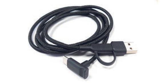 Pulsar Merger USB-A/USB-C to USB-C Right Angle Cable