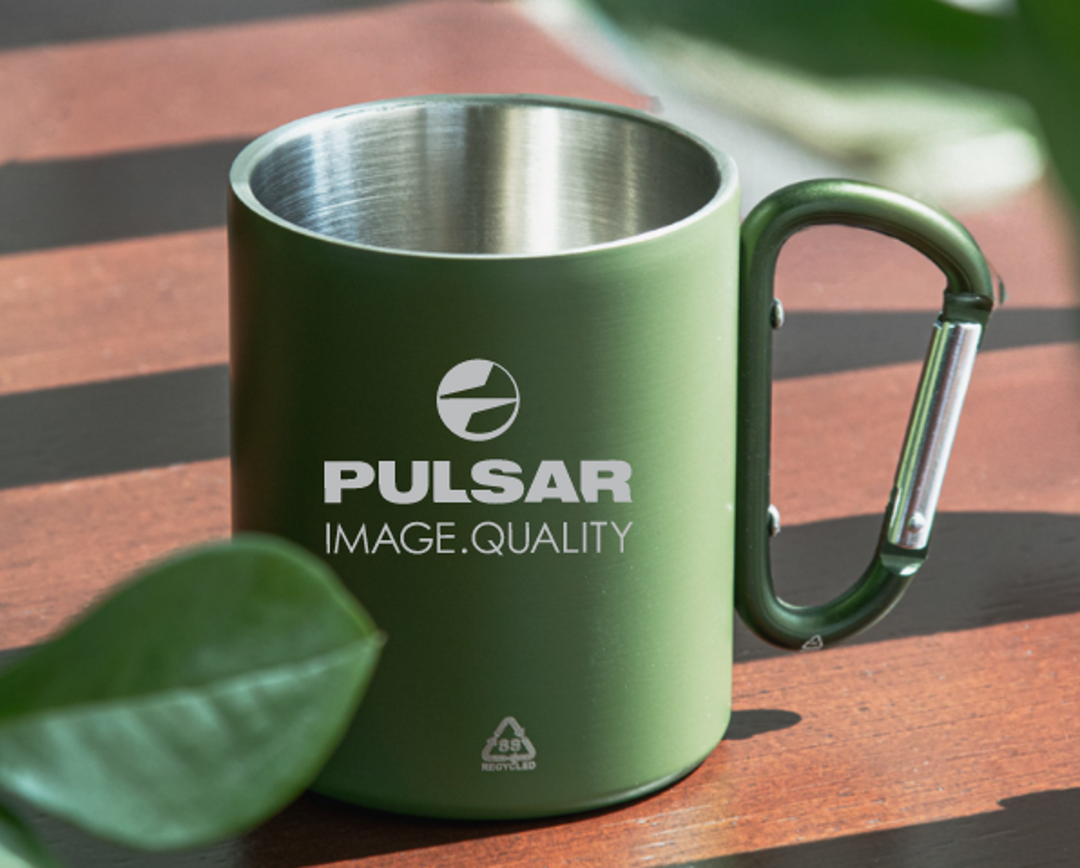 Pulsar Stainless Steel Mug 300mL with Carabiner Handle