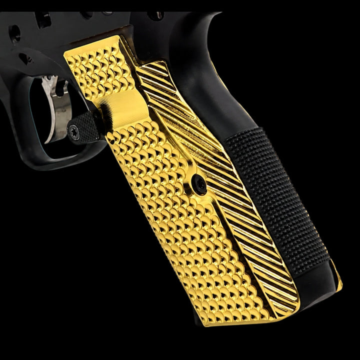 CZ Shadow 2 Full-Length Brass Palmswell Grips