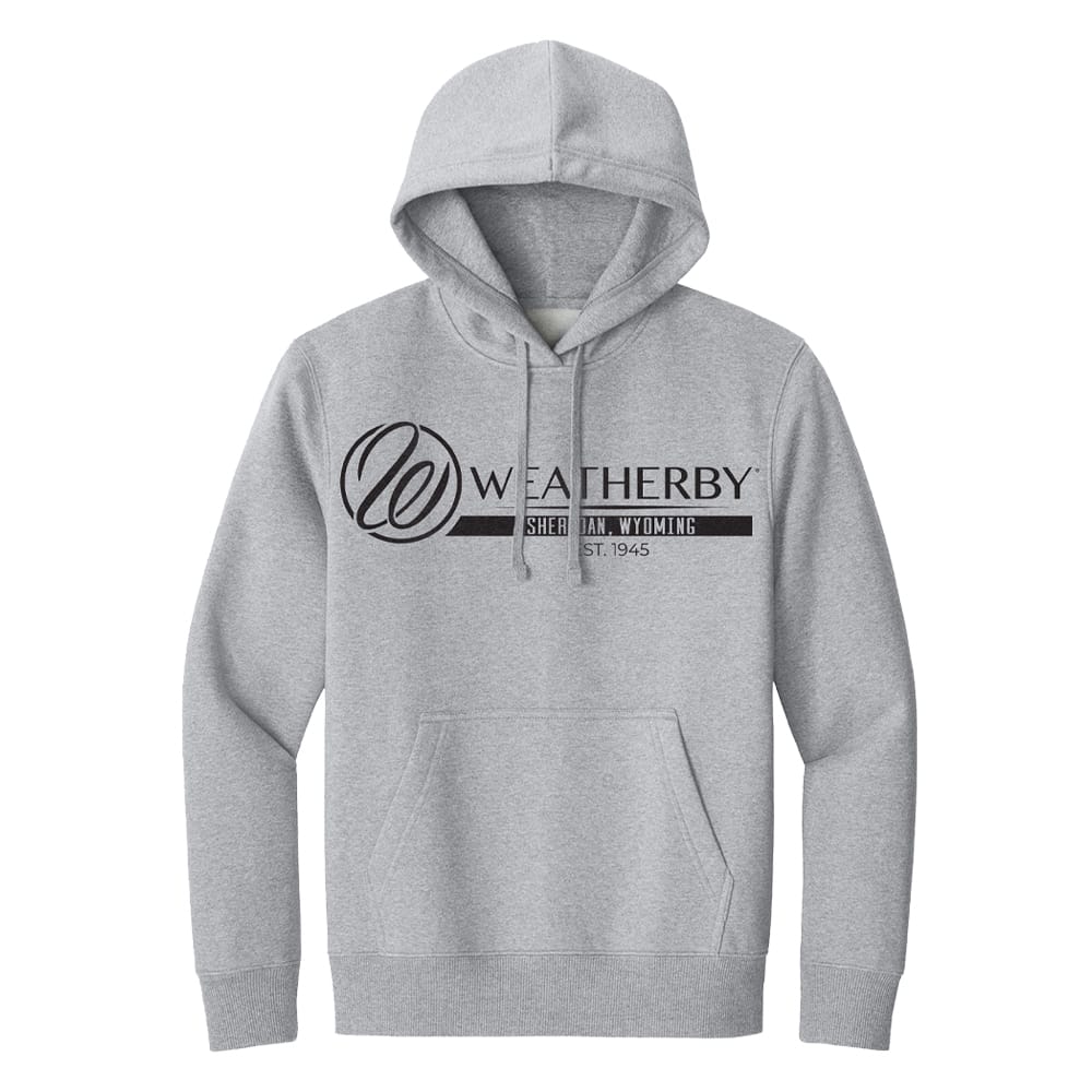 Weatherby Logo Hoodie Light Grey Small