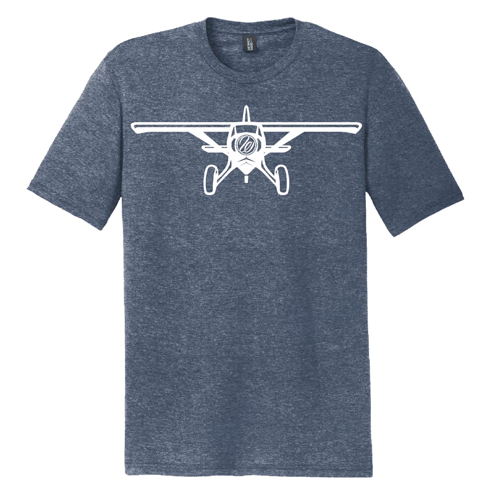 Weatherby Plane Graphic T-Shirt Vintage Denim 2XL