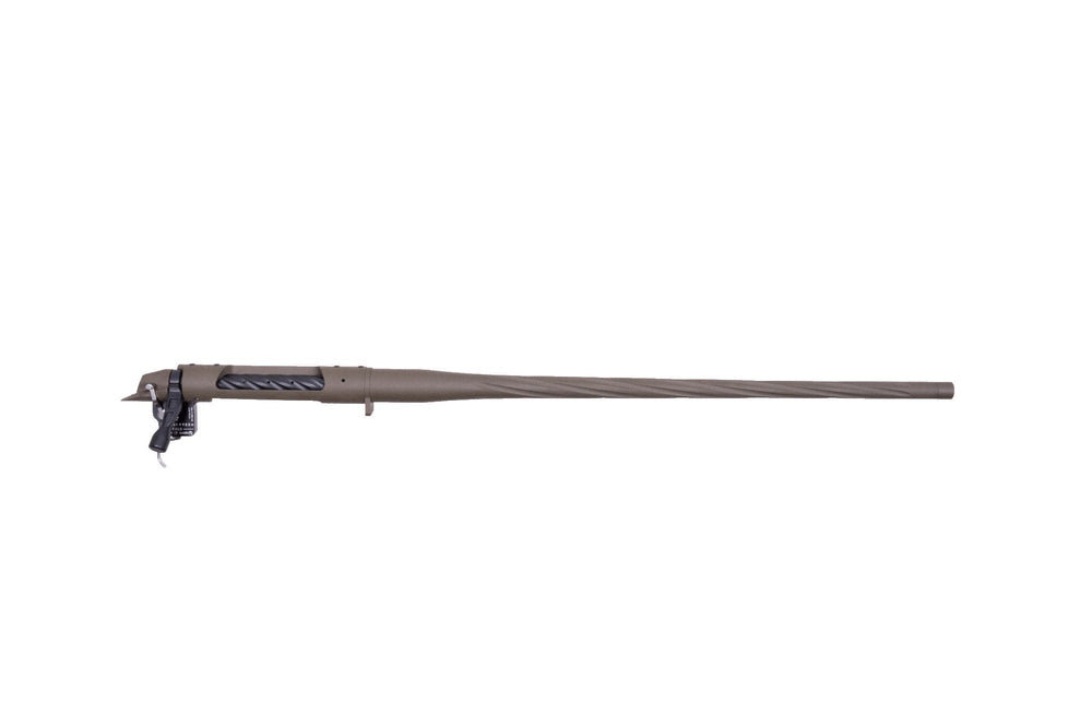 Weatherby 307 Barrelled Action .223 Remington Spiral Fluted Patriot Brown Cerakote with Brake