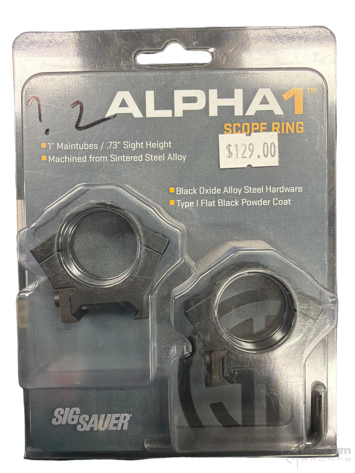 Sig Sauer Alpha Scope Ring 30mm Steel Low