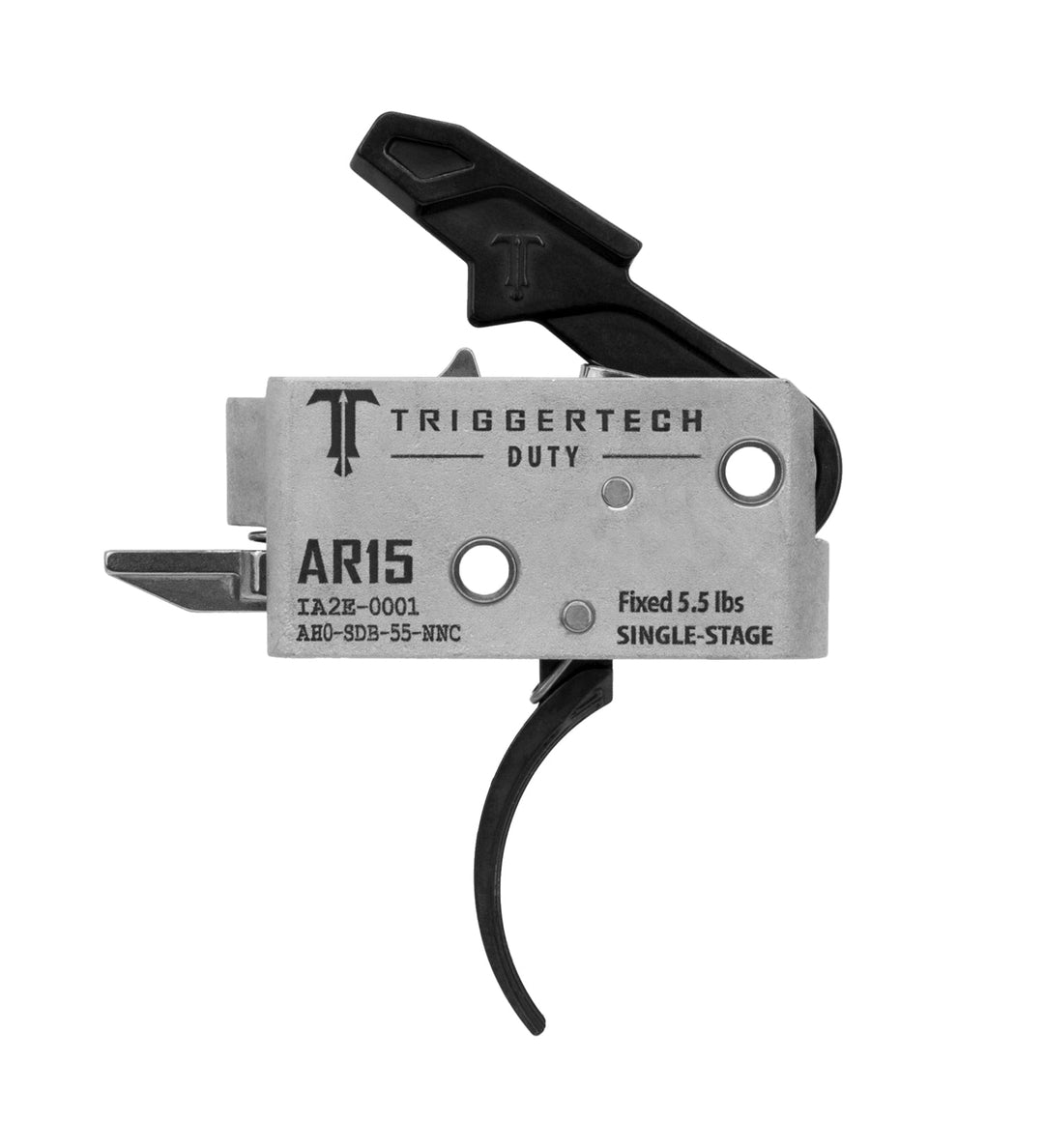 TriggerTech AR-15 Duty Curved Trigger Single-Stage 5.5lb Black