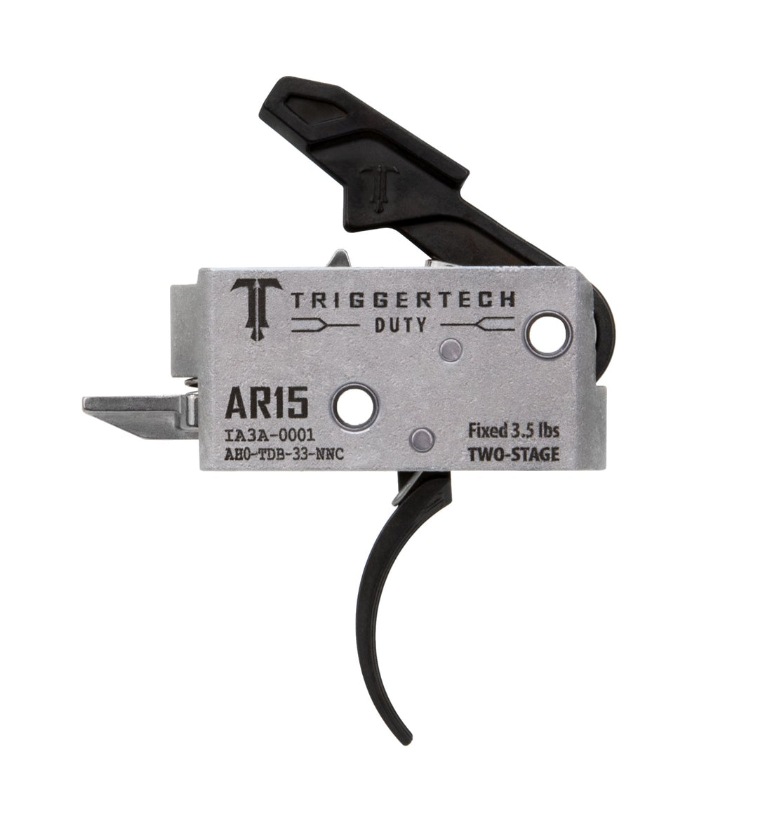 TriggerTech AR-15 Duty Curved Trigger Two-Stage 3.5lb Black