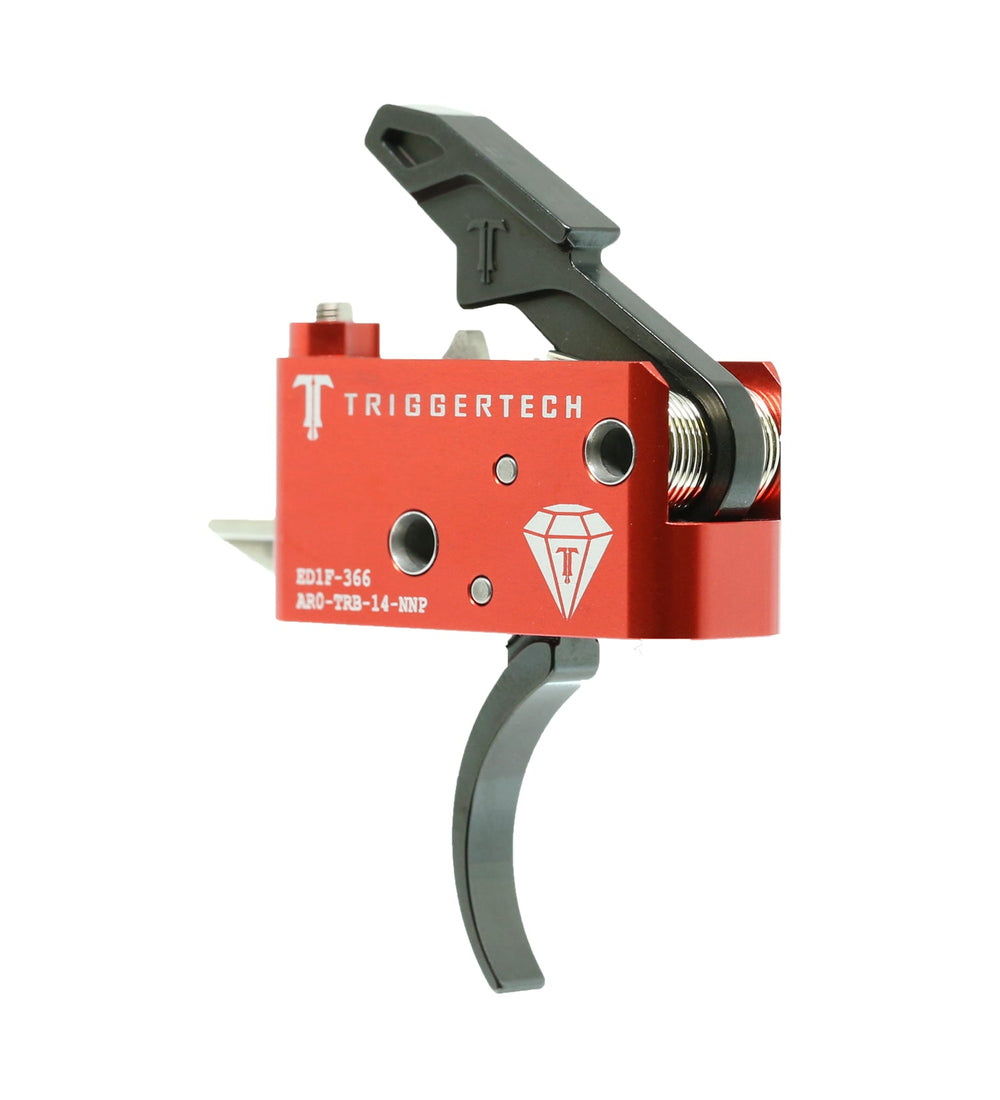 TriggerTech AR-15 Diamond Pro Curved Two-Stage Trigger 1.5-4lb Black