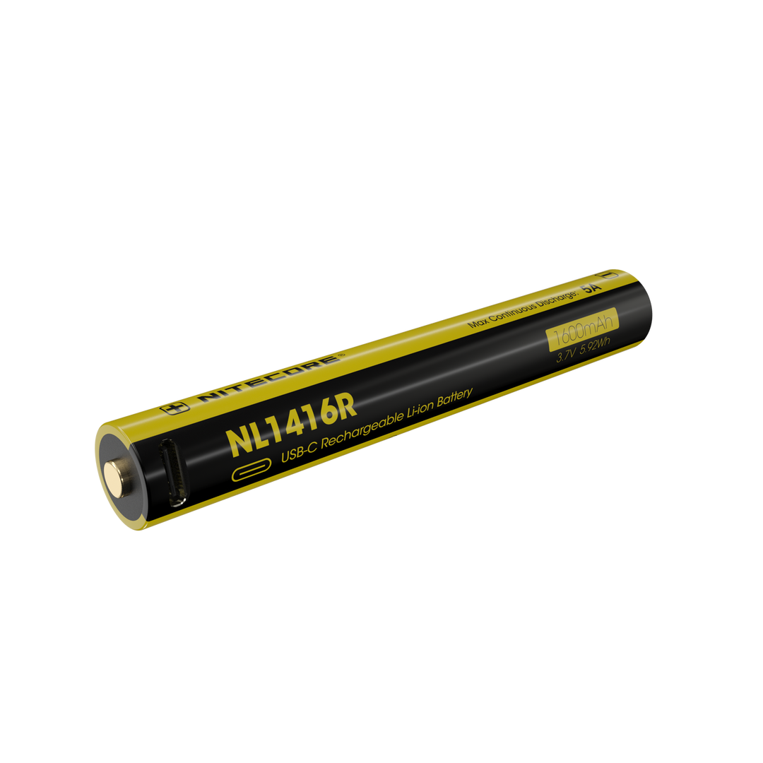 Nitecore NL1416R 14500 1600mAh USB-C Rechargeable Battery