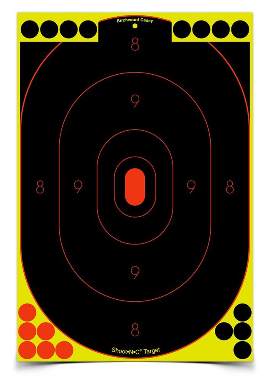 Birchwood Casey Shoot-N-C 12x18in Oval Silhouette Target 5 Pack