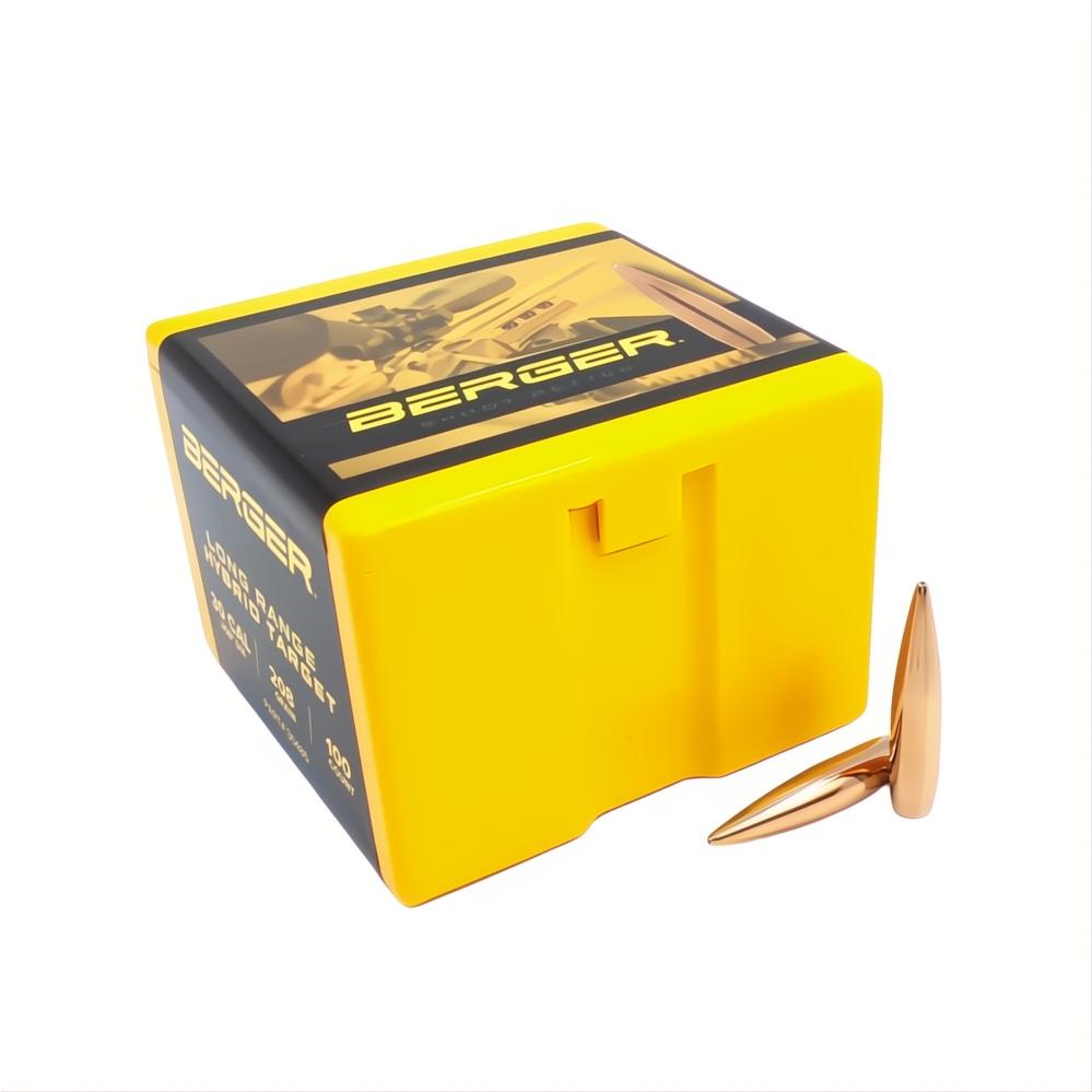 Berger 30 Cal 208gr Long Range Hybrid Target Projectiles (PN 30485)
