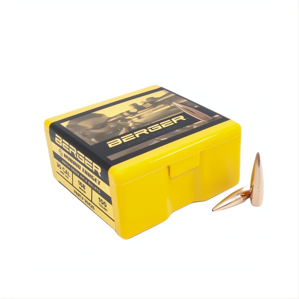 Berger 30 Cal Hybrid Target 168gr Projectiles