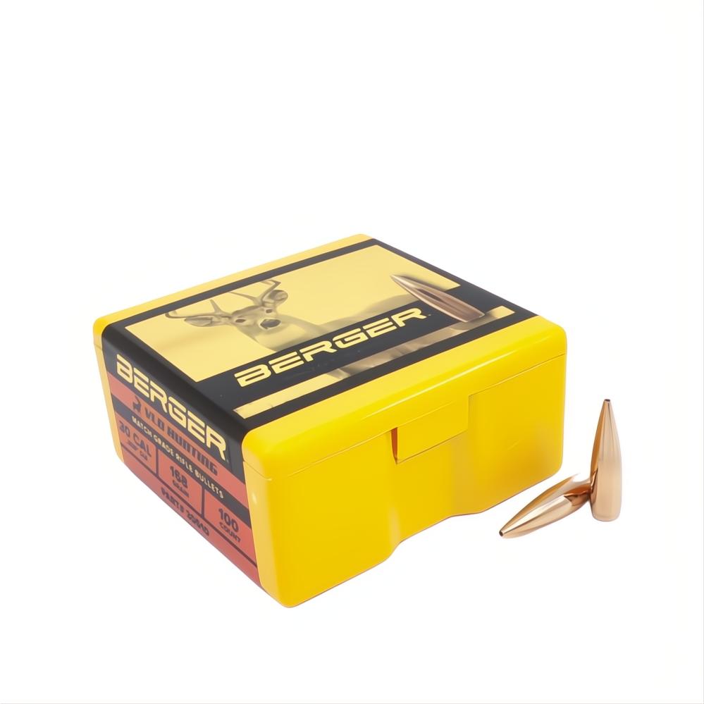 Berger 30 Cal VLD Hunting 168gr Projectiles