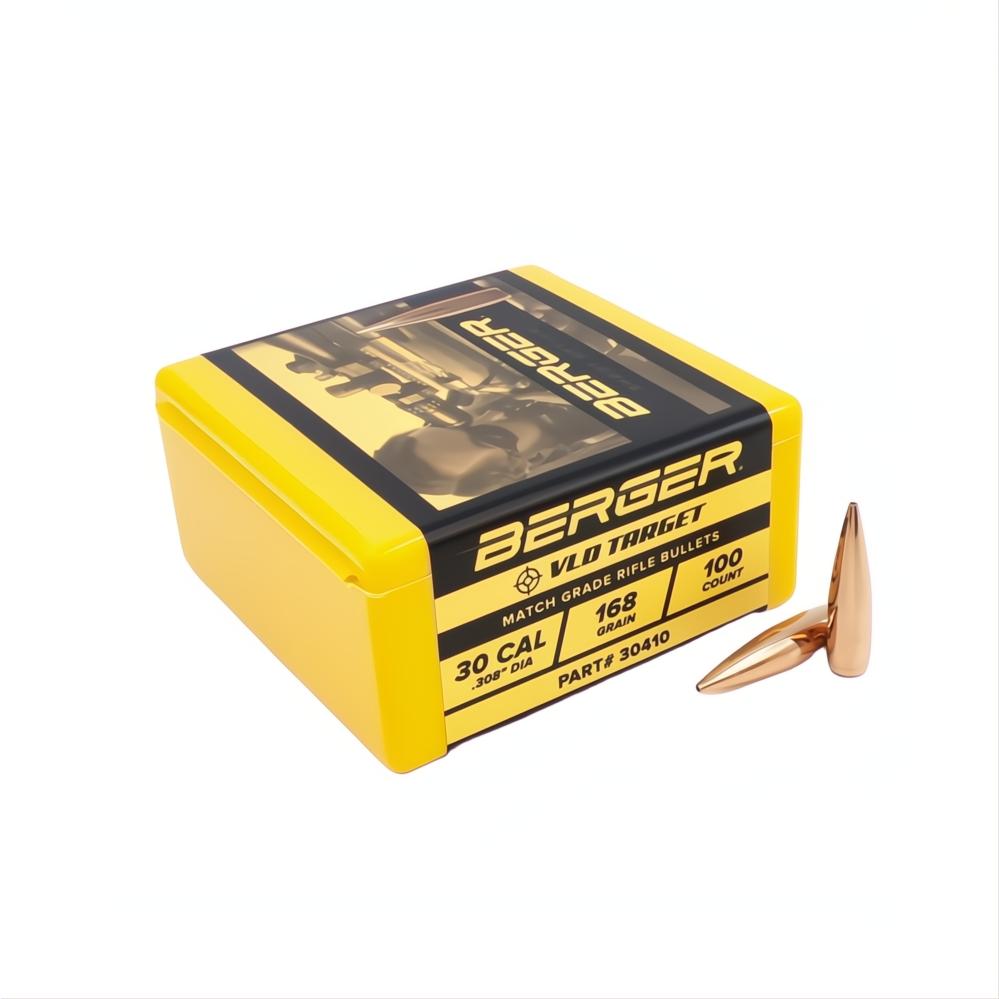 Berger 30 Cal VLD Target 168gr Projectiles