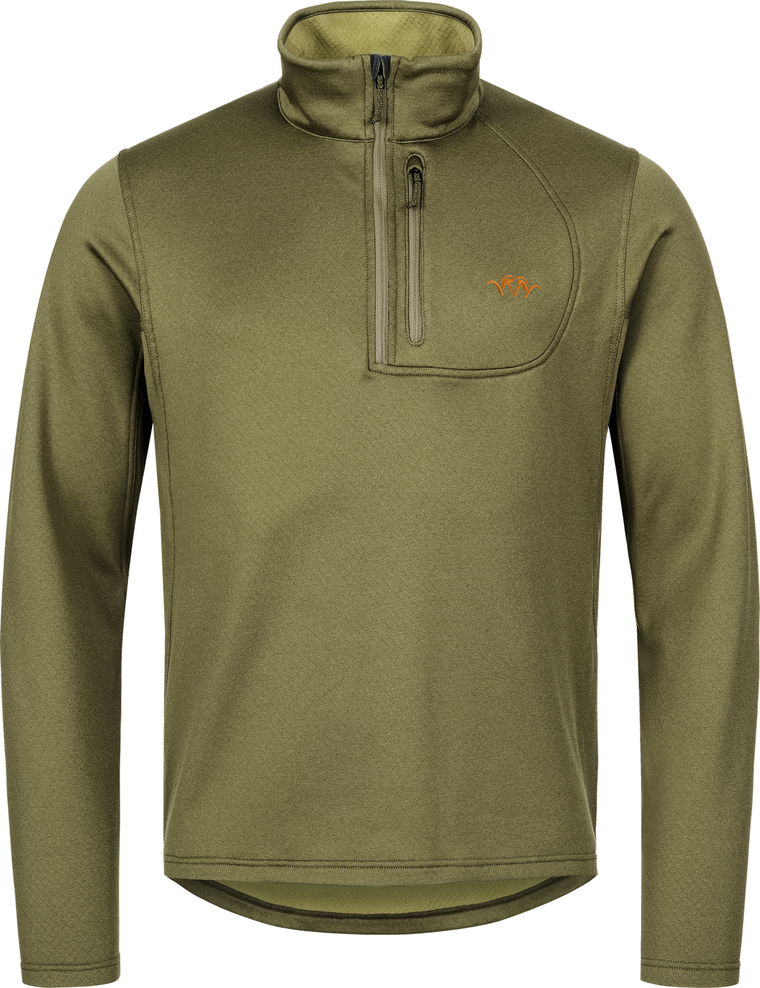 Blaser Mens Drain Half ZIP Dark Olive 3XL - BLASER
