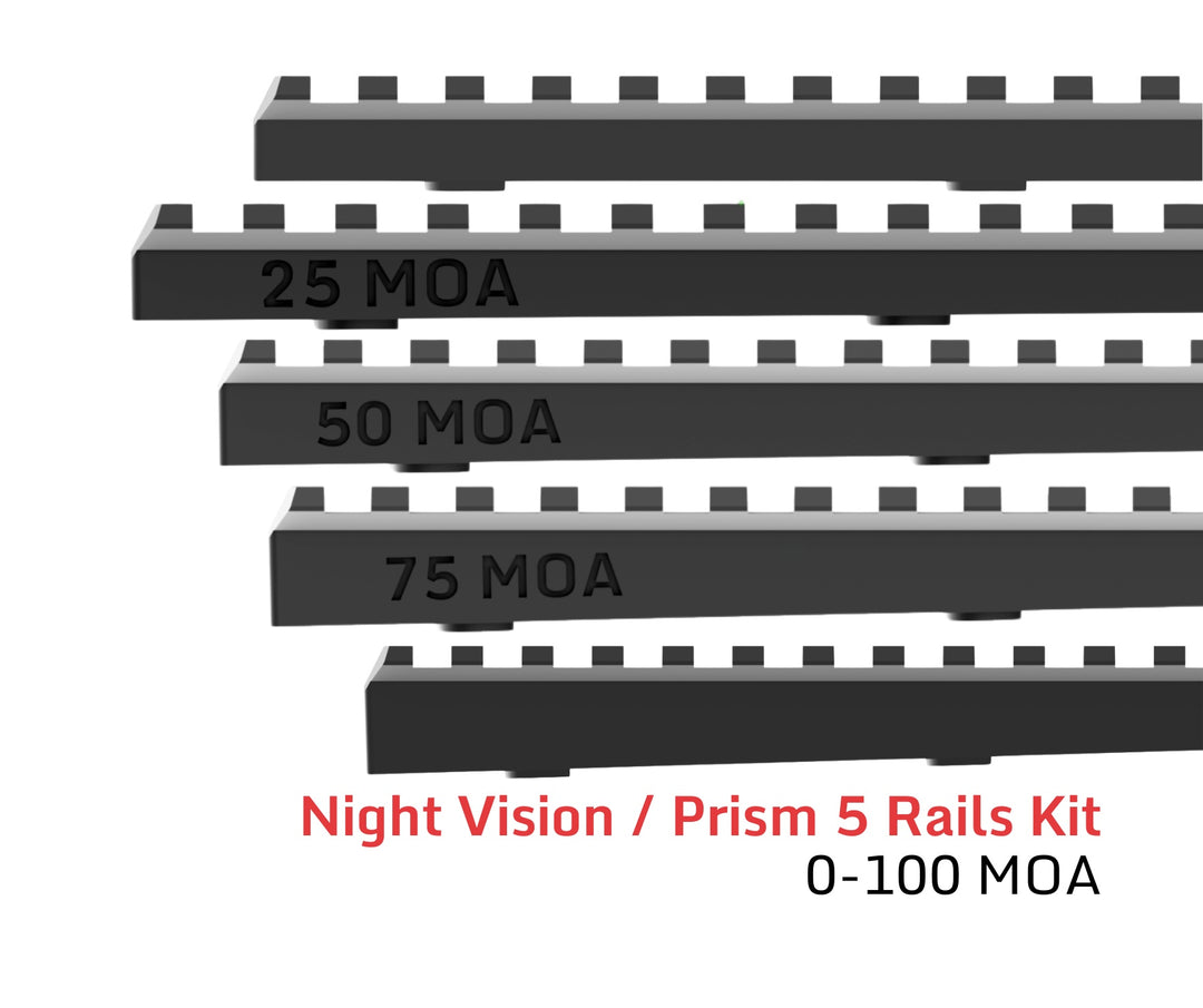 Accuracy Solutions Rail Bundle 0-100 MOA for Prism & Night Vision Mount