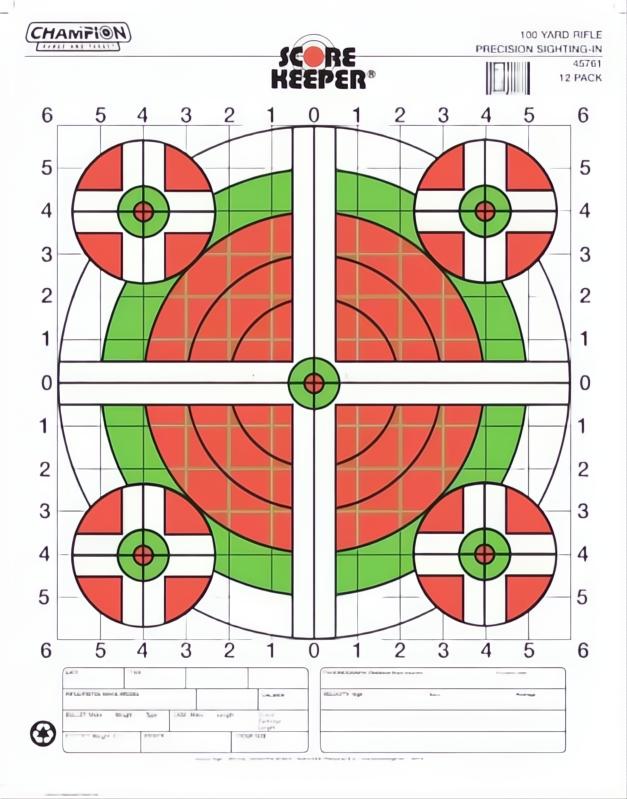 Champion Target 100Yd Sight In Rifle Fluro