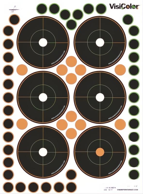 Champion Visicolor Adhesive Bullseye Target