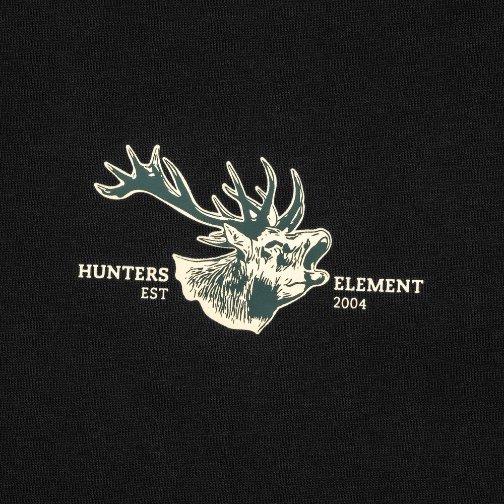 Hunters Element Element Tee Red Stag Black