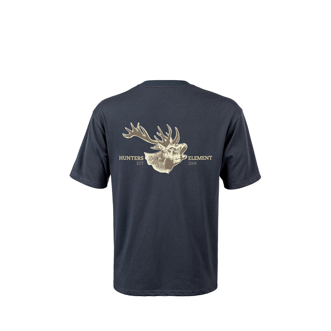 Hunters Element Element Tee Red Stag Navy