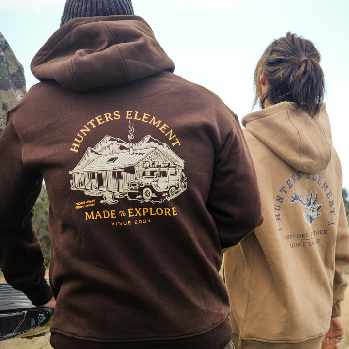 Hunters Element Explore Hoodie Dark Sand