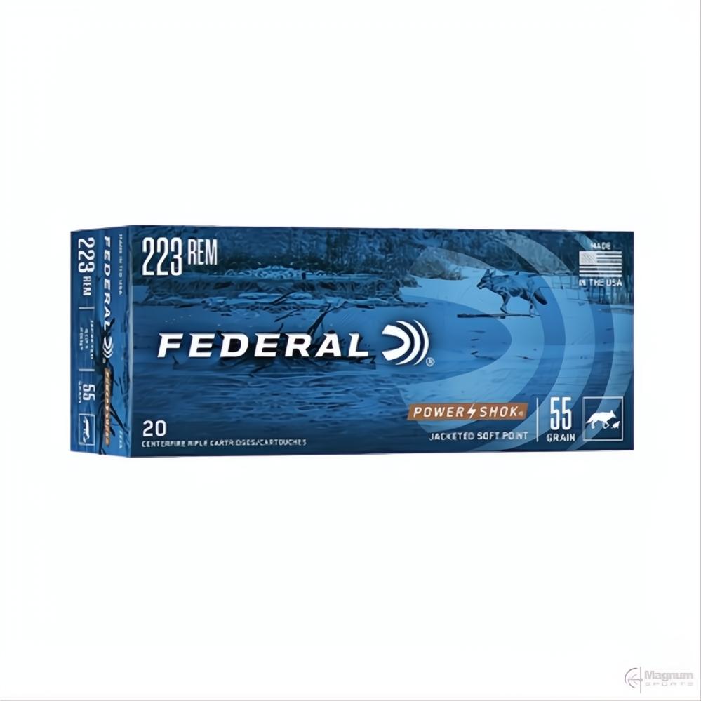 Federal 223 Rem 55gr SP POWER-SHOK