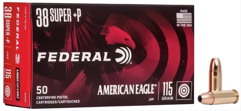 Federal 38 SUPER 115GR HP AMERICAN EAGLE