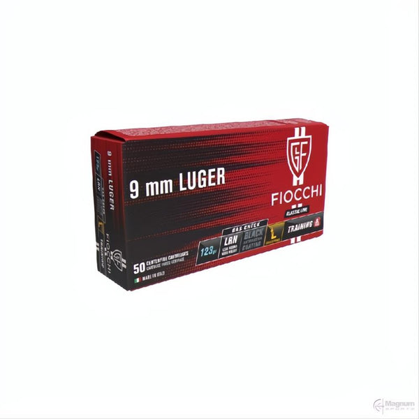 Fiocchi Ammunition 9mm Luger Gas Check 123gr LRN