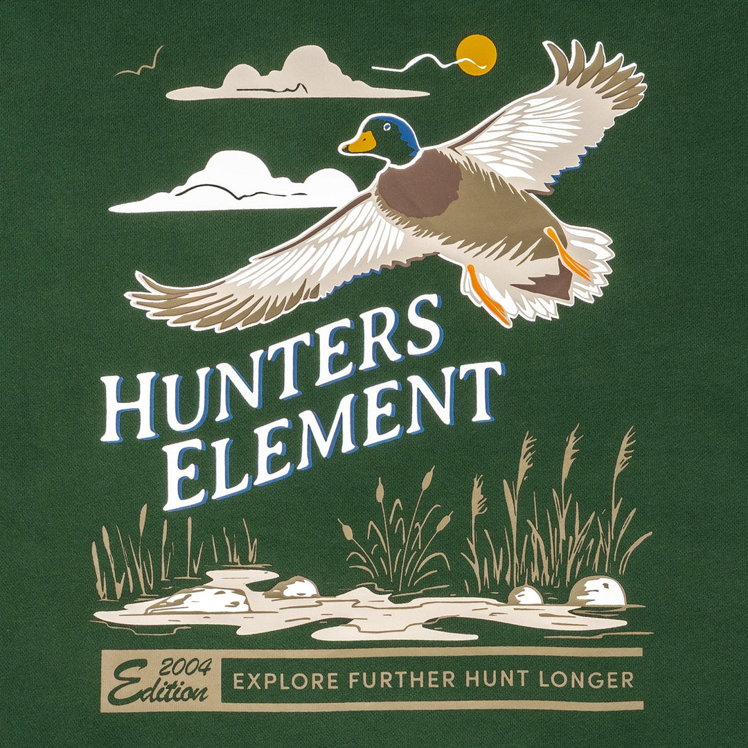 Hunters Element Flare Hoodie Kelp