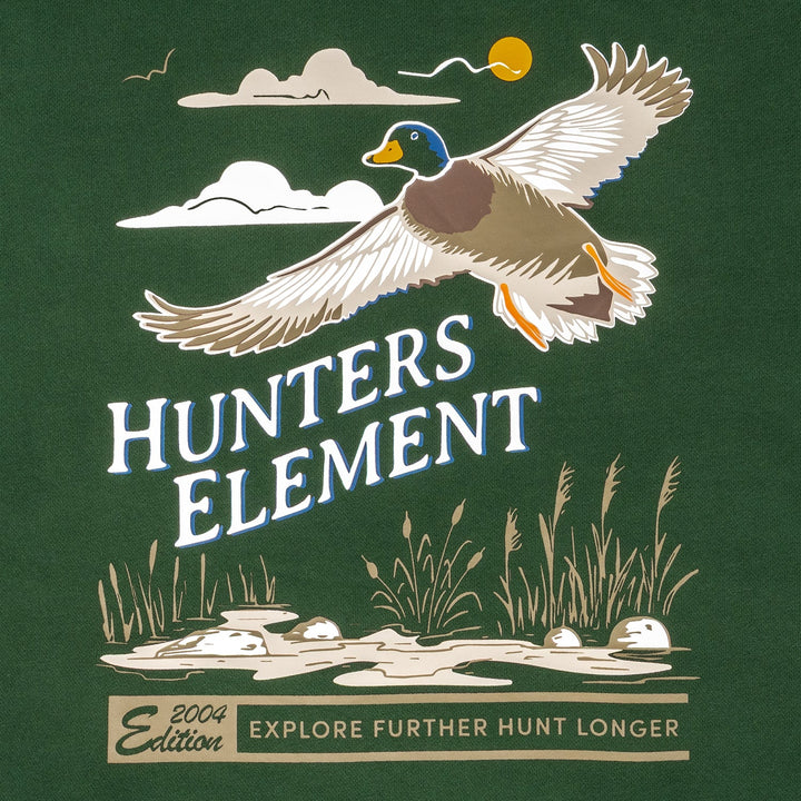 Hunters Element Flare Hoodie Kelp