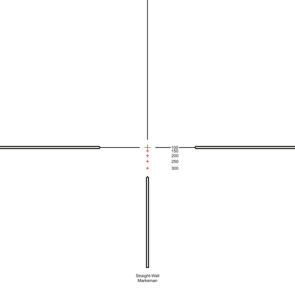 Hawke Vantage IR 3-9x40 Straight-Wall Marksman reticle