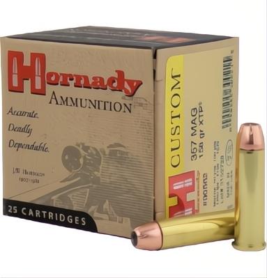 Hornady 357 Mag 158 grain JHP/XTP Hornady Custom Ammo