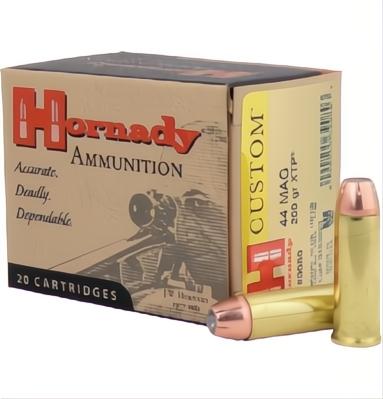 Hornady 44 Mag 200 grain JHP/XTP Custom Ammo