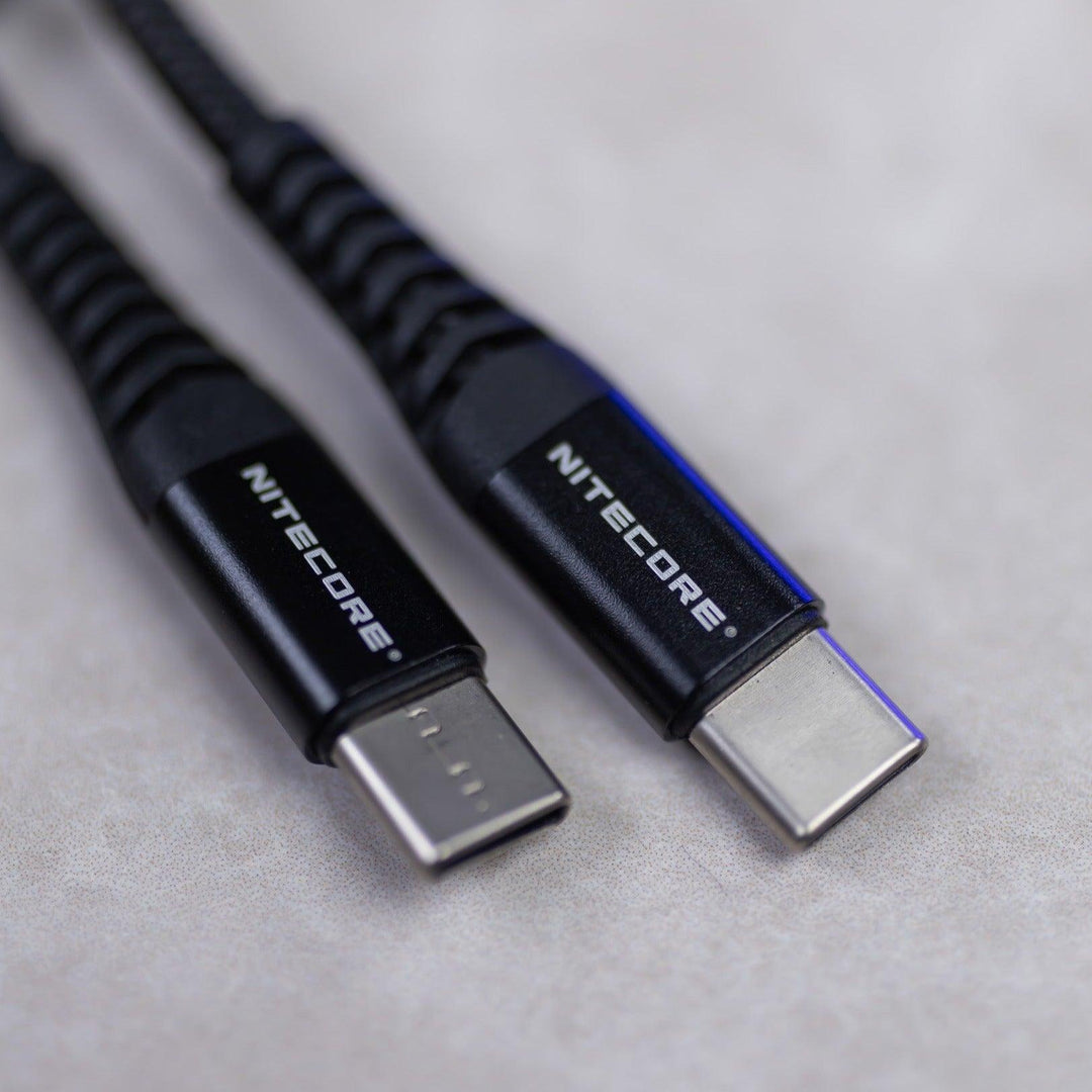 Nitecore USB-C to USB-C Braided Charging Cable 1m