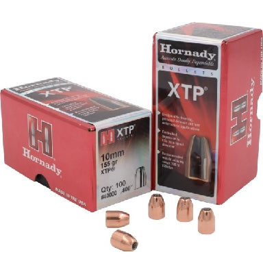 Hornady .400 10mm cal 155 grain HP/XTP Bullets 100 pack