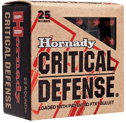 Hornady 357 Mag 125 grain FTX Critical Defense Ammo 25 rd