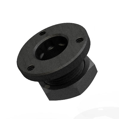 Grovtec Non-Rotating Flanged Push Button Base for Hollow Stock