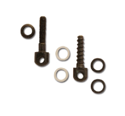 Grovtec One 7/8" machine screw and nut. ¾" wood screw