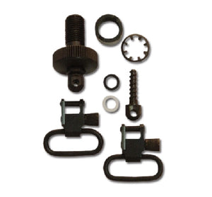 Grovtec Mossberg 500 12 Gauge Swivel Set 1" Loops Black