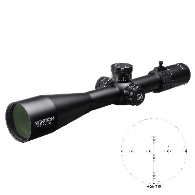 Sightron SVI Series 5-30x56mm Riflescope with Second Focal, ED Glass, Zero Stop, Illuminated MOA-7 Reticle, 34mm Tube