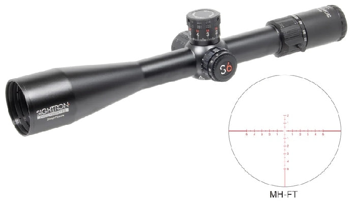 Sightron S6 Series Field Target Riflescope 10-60x56mm ED glass MH-FT reticle