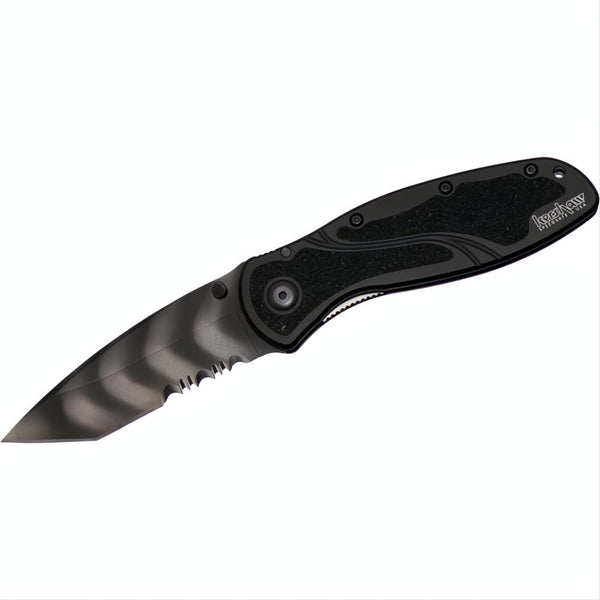 Kershaw Blur Tanto Tiger Stripe Serrated