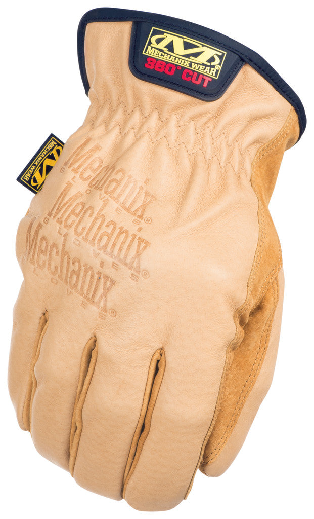 Mechanix Wear DuraHide F9-360 Cut Resistant Leather Driver Glove Tan 2XL